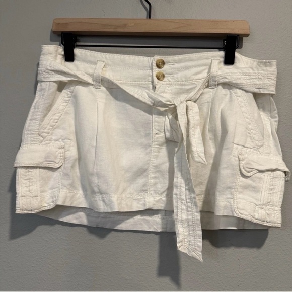 Abercrombie & Fitch Dresses & Skirts - abercrombie fitch Y2K Cargo Micro Skirt Belted Low Rise Preppy Academia 8